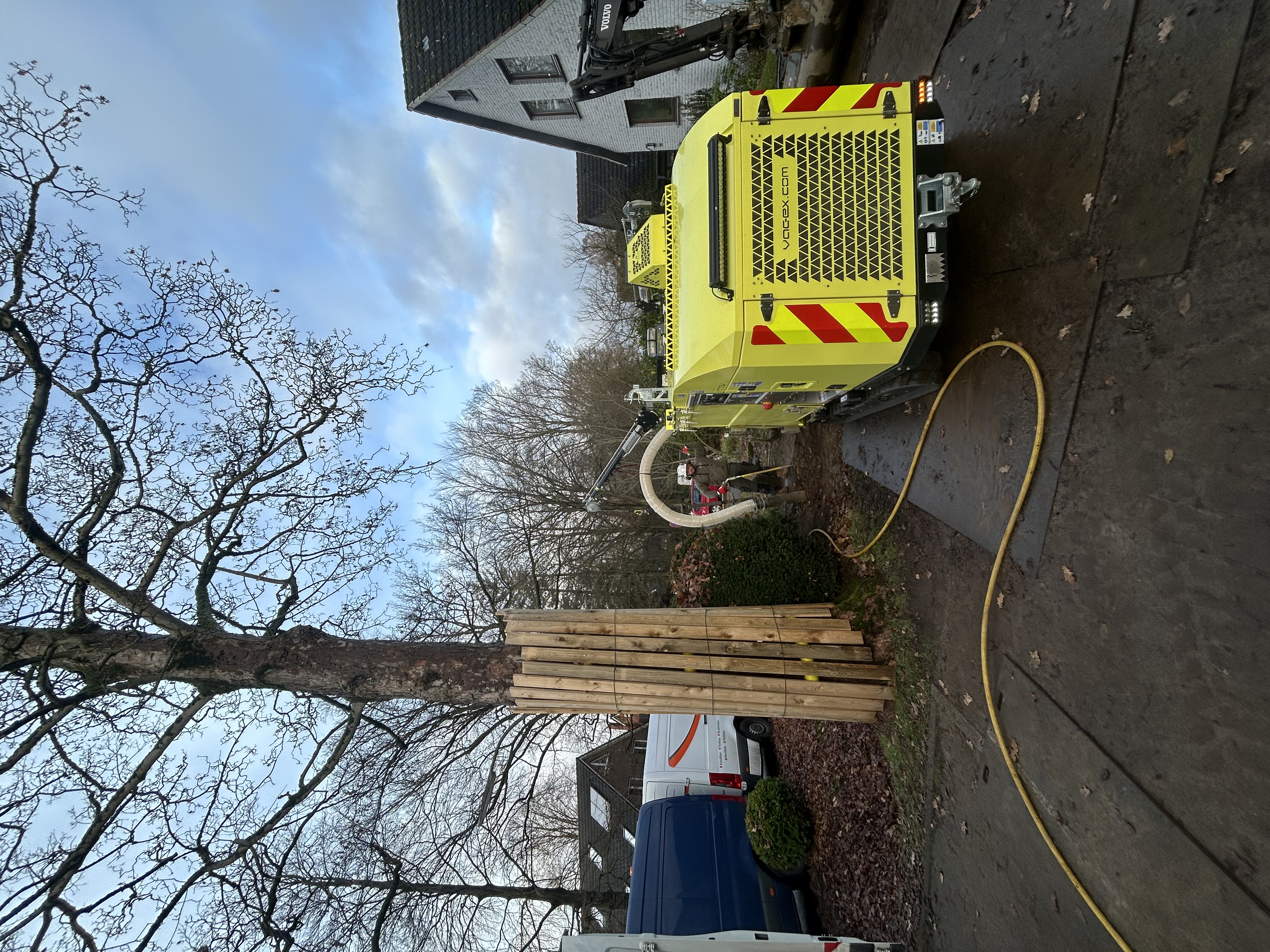 Saugbagger Baumschutz